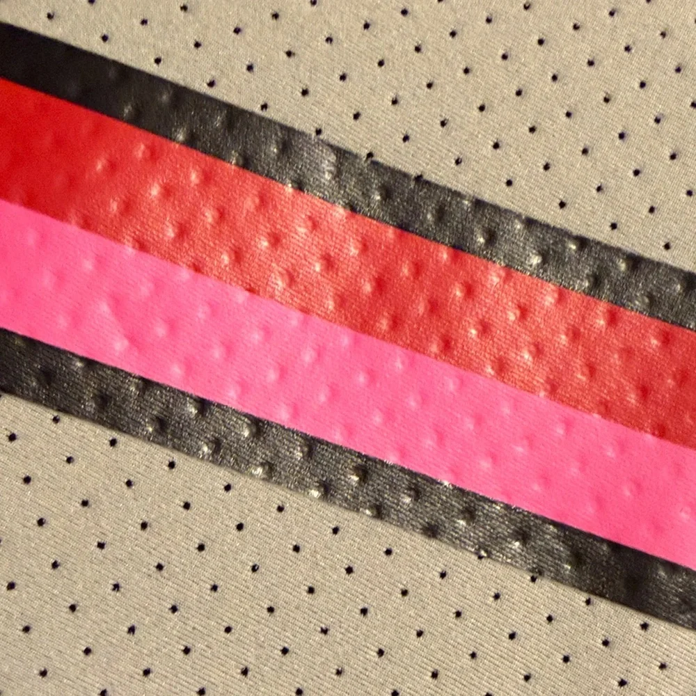 Haute shore brand.  Trendy Black and Gray Crossbody Bag with Pink Accents - Picture 8 of 8